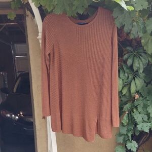 Apt. 9 Brown Ribbed Knit Sweater